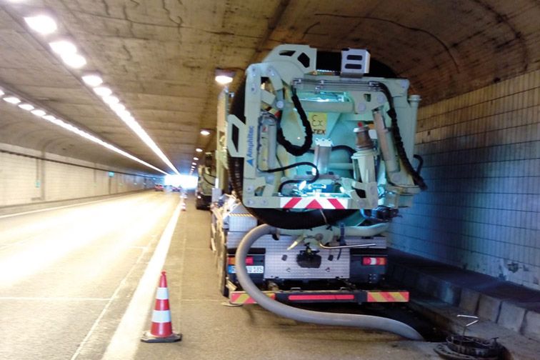 Saugbagger Taunusstein - Tunnelbau